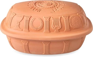 Römertopf Bräter 40 Jahre Jubiläums-Edition, Dampfgarer aus Naturton, 3,5 Liter - Bild 1 von 3