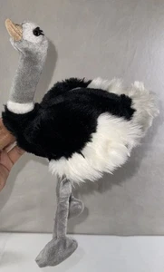 Vintage The Petting Zoo Ostrich Stuffed Plush W/ Long Eyelashes 13” - Picture 1 of 5