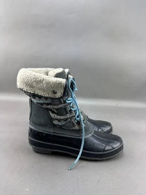 Khombu Mayana Insulated Lace Up Snow Boots Gray/Black Women’s Size 10M 5521 - Image 1 of 4