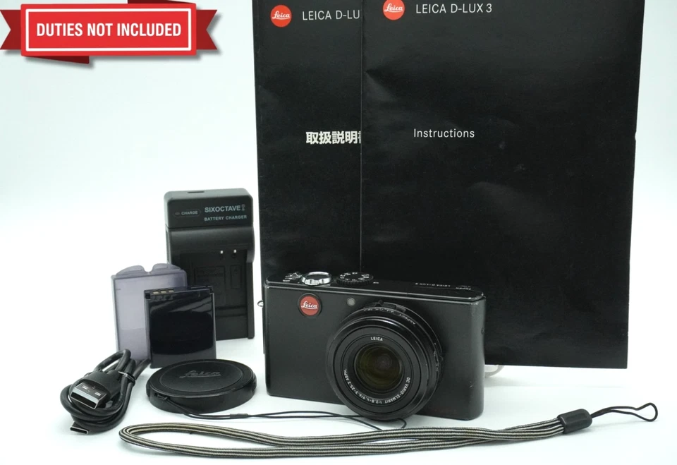 [Opt Mint] Leica D-LUX 3 10.0 MP Digital Compact Camera Black AF From JAPAN #148 - Image 1 of 4