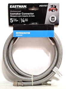 Eastman Universal Kitchen Refrigerator Ice Maker Connector 5-ft 1/4" Inlet Kit - Picture 1 of 3