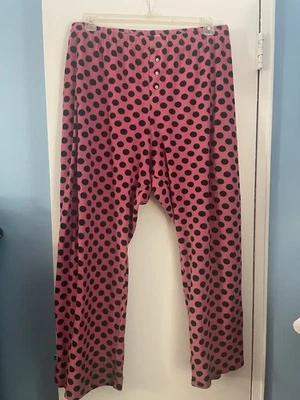 Pantalones de pijama cómodos a lunares Cacique para mujer talla grande 18/20 rosa y negro Foto 1 de 4