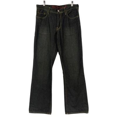Ben Sherman Men Jeans Dark Wash Denim Straight Leg 32x32 Zip-Button Closure - Image 1 of 4