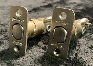 KWIKSET 980 Series Deadbolt Adjustable Door Latch 2 3/8 - 2 3/4 Satin Nickel 2Pc - Picture 1 of 4