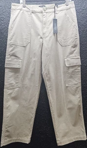 Women's 14 JONES & Co Jones New York Cream Cord Crop Pants NWT - Picture 1 of 10