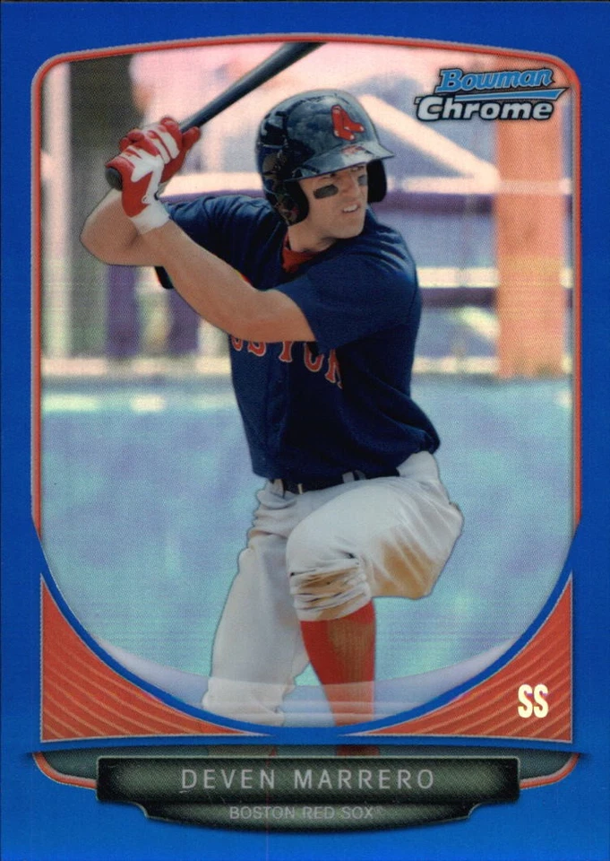 2013 Bowman Chrome Prospects Blue Refractors #BCP120 Deven Marrero RC Card /250 - Image 1 of 1