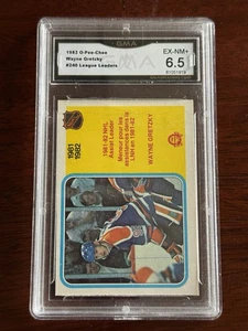 1982 83 OPC O-Pee-Chee #240 Wayne Gretzky Assist Leader GMA 6.5 EX-NM+ - Picture 1 of 2