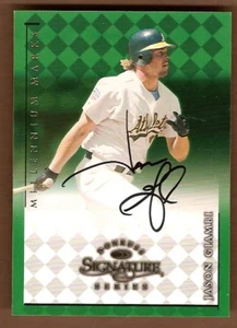 Jason Giambi 1998 Donruss Sig Millennium Marks Auto A's - Picture 1 of 1
