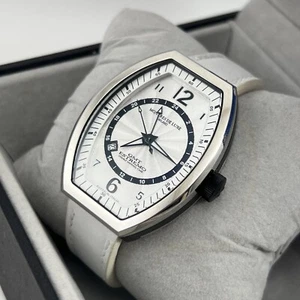 Montres de Luxe GMT Estremo weiß schwarz 7 silber Herrenuhr NEU Rarität - Bild 1 von 9