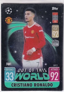 Topps Match Attax CL Extra 21/22 OUT 2 Cristiano Ronaldo Out Of This World - Picture 1 of 1