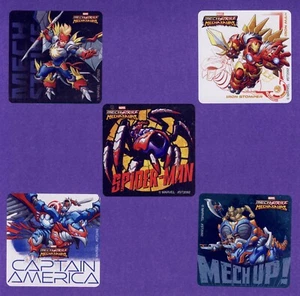 15 Vengadores Mech Strike Mechasaurios - Pegatinas Grandes - Favores de Fiesta - Marvel - Imagen 1 de 1