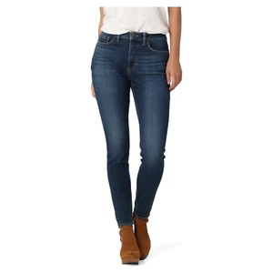 Pantalones de mezclilla Lee de tiro alto ajustados para mujer talla 8 azul medio lavado oscuro - Imagen 1 de 10
