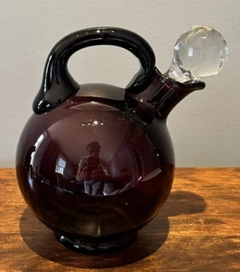Cambridge: AMETHYST Cordial Optic Tilt Decanter - Picture 1 of 3
