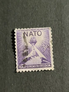 US Stamps Sc# 1008 ~1952 NATO 3c Used - # 4934 - Picture 1 of 3