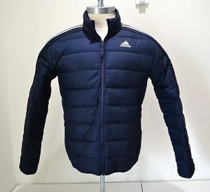 NUEVO CON ETIQUETAS ABRIGO CHAQUETA PARA HOMBRE ADIDAS ESSENTIALS SLIM FIT PLUMÓN CREMALLERA COMPLETA TALLA M - Imagen 1 de 7