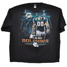 NFL Miami Dolphins Adult Men Football Short Sleeve Crew Tshirt Tee Black 4XLarge