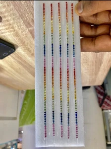 2mm 1 Line 100% Natural Rainbow Multi Color Sapphire - Picture 1 of 3