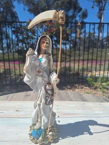 Santa Muerte Bendesida Blanco Encarnada - 12" Color Blanco - Holy Death Fix Owl - Imagen 1 de 10