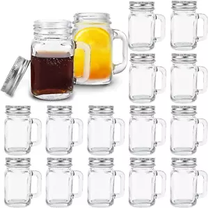 16 Stück 60Ml Mini Schnapsgläser Mit Deckel, 2Oz Shotgläser Für Getränke, Desser - Bild 1 von 9