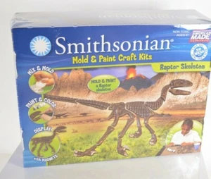 Smithsonian Crafts Kits Raptor Skeleton Dinosaur Mold Art Education DIY Toy NEW! - Picture 1 of 4