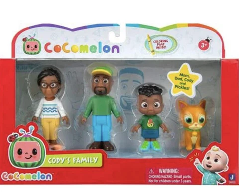 CoComelon Cody Family Figure Set 4 Pack Mom Dad Pickles Cat FREE SHIPPING🚚⚡️ Cover
