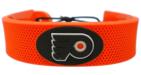 Philadelphia Flyers Team Color Hockey Bracelet [NEW] Puck Jewelry Necklace Wrist Cover