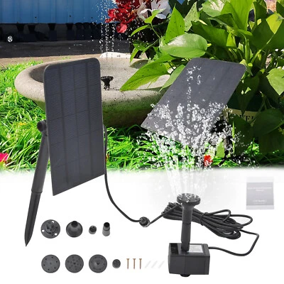 Solar Teichpumpe Brunnenpumpe Gartenbrunnen Miniteich Brunnen Solarpumpe 2.5W 5V - Bild 1 von 4