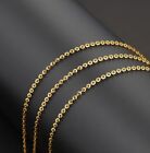 Pure 18K Yelloe Gold Au750 O Kette Kabel Rolle Kette Halskette Glied 45 cm/17,7 Zoll