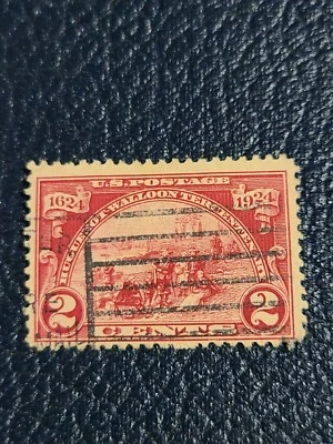 1923 US Sc#615 2c Huguenot Walloon Tercentenary Used Great Shape - # 2603 - Image 1 of 4