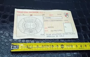 River Plate - Boleto Final América de Cali Copa Libertadores 1996 Argentina - Imagen 1 de 4