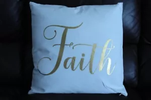 18 in. Throw Pillow Faith - Picture 1 of 1