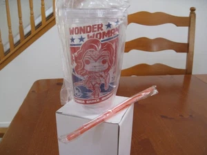 New Funko Wonder Woman Tumbler Cup & Straw DC Legion of Collectors - Picture 1 of 3