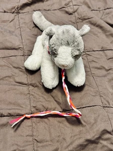Peluche gatto grigio e bianco preferito per bambini 9" - Foto 1 di 3