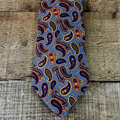 Peter Millar синий многоцветный узор 100% шелк мужской галстук галстук сделано в США новый - Изображение 1 из 4