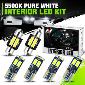 6 Pcs Interior Inside Dome License Cargo Lights LED Bulbs for Toyota Rav4 13-18 - Picture 1 of 5