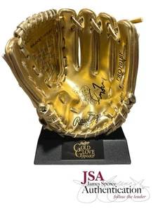 Greg Maddux firmato autografo Rawlings Mini Gold Glove Award ~ JSA COA - Foto 1 di 3