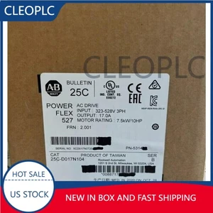 Brand New 25C-D017N104 AB PowerFlex 527 AC Drive 7.5KW 10HP In Box US Free Tax - Picture 1 of 5