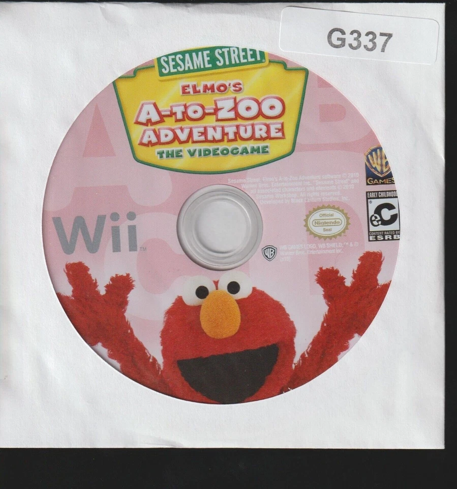 Sesame Street: Elmos A-to-Zoo Adventure Nintendo Wii Videojuego Usado Solo Sin Estuche Foto 1 de 1