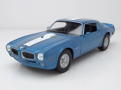 Pontiac Firebird Trans Am 1972 Blu Metallizzato Modellino 1:24 Welly - Immagine 1 di 4