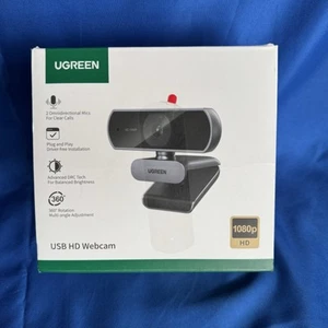 UGREEN USB Webcam 1080P/30fps with Microphone, Clear Audio, Auto Light Adjust - Photo 1/3
