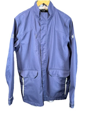 ✨Under Armour Storm Full Zip Jacket Coat Mens L Loose Soft Shell Gold Resort✨ - Image 1 of 4