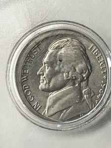 Jefferson Nickel 1984p Error. Not Sure What You Call It Broad Strike? - Picture 1 of 2