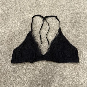 Free People Intimately FP Everyday Lace Bralette Black Multiway Size M - Picture 1 of 5