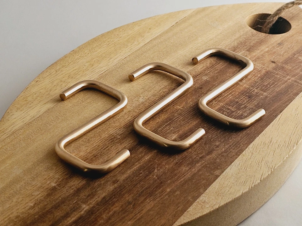 6 piezas. Gancho S Bronce Sólido Resistente Rústico Cocina Baño Sala Armario Foto 1 de 4