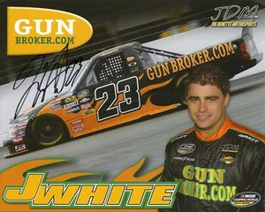 2011 JASON WHITE #23 GUN BROKER.COM POSTCARD SIGNED - Picture 1 of 2