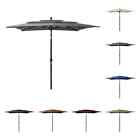 Vidaxl Sonnenschirm Mit Alu-Mast 3-Lagig Garten Ampelschirm mehrere Auswahl vida