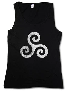 TRISKELION SYMBOL I TANK TOP VEST GYM Nordic Celts Odin Larp Vikings Thor Odhin - Picture 1 of 2