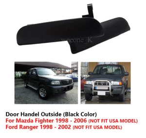 Door Handle Outside Black RH / LH Fits MAZDA FIGHTER,FORD RANGER 1998 - 2006 - Picture 1 of 4