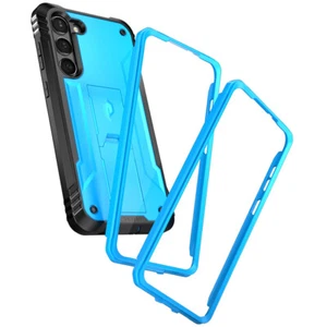 For Galaxy S23 Case Full Body Shockproof Cover with Screen Kickstand Light Blue - Picture 1 of 7