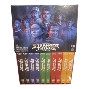 RARE Stranger Things VHS Box set includes Art sleeves for all five seasons - Picture 1 of 1